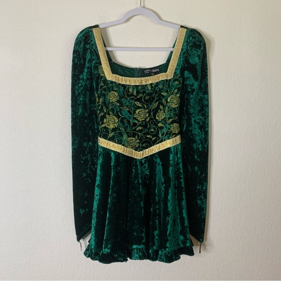 Dolls Kill Dresses & Skirts - Dolls kill x shrek green Fiona mini dress S